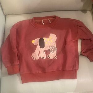 Bobo Choses Red Dog Print Sweatshirt